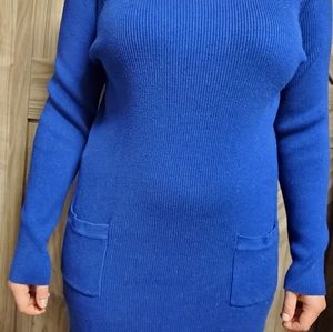 AB Studio sweater dress XL royal blue